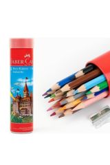 Faber-castell Metal Tüpte Tam Boy Kuru Boya Kalemi 24 Renk Hediyeli 8690826165247