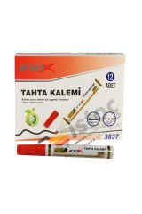 INOX BEYAZ TAHTA KALEMİ KIRMIZI 12'Lİ