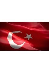 Türk Bayrağı 80x120 cm Özel Alpaka Kumaş Bayrak (BKT-107)
