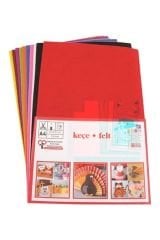 Keçe 20x30 Cm 10 Renk Yapışkanlı K.e
