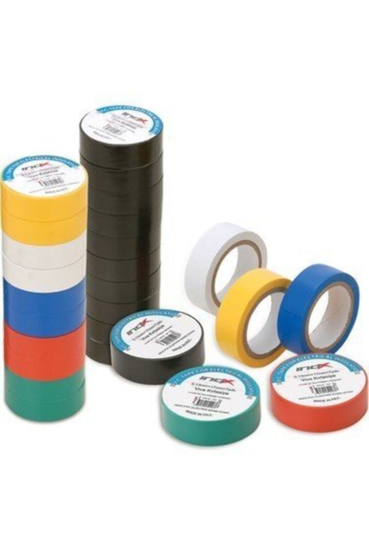 Elektrik Bantı Siyah 10'lu İnox PVC