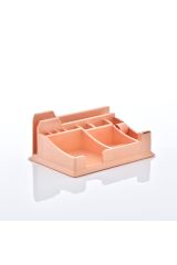 Klm 302 Masaüstü Organizer Kalemlik Pastel Turuncu