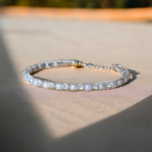 Gümüş Telli İncili Choker