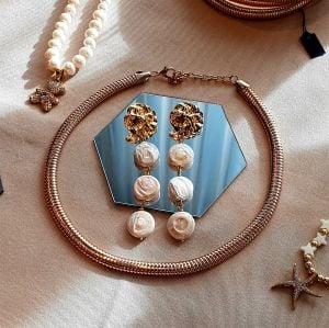 Gold Ezme Choker Kolye