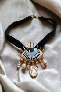 Agnes Göz Choker Kolye