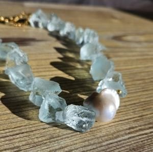 Topaz İnci Kolye