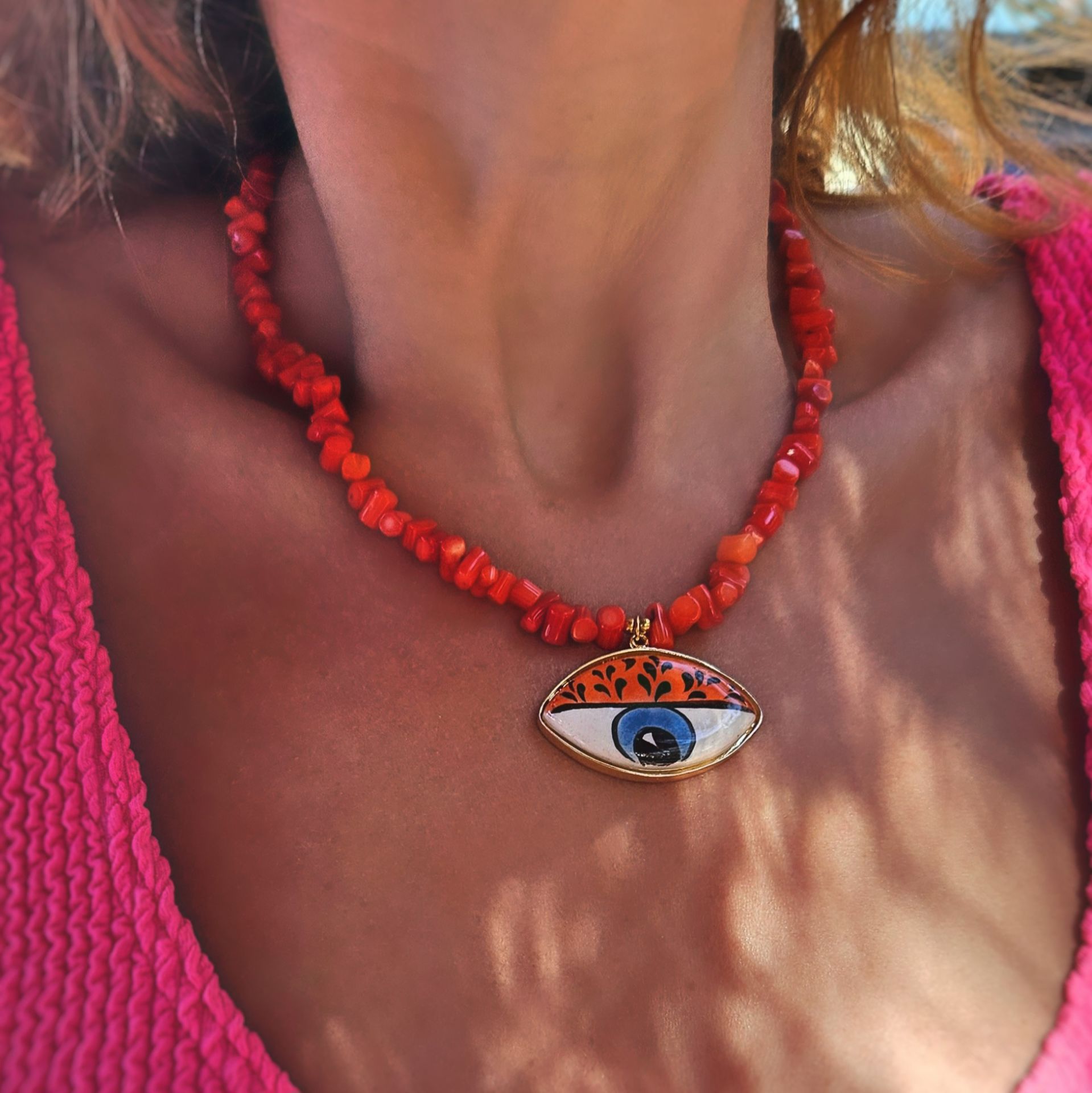 Coral Eye Kolye