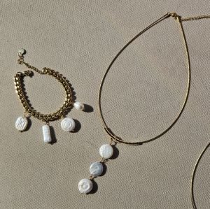 İnci Charm Çelik Bilezik