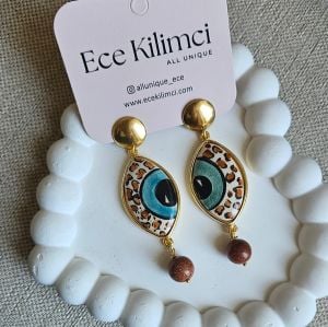 Leopard Eye Küpe