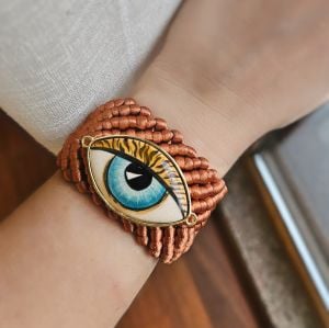 Leopard Eye Bileklik Tarçın