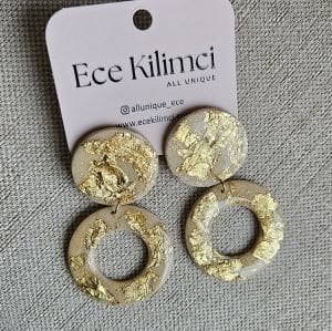Glam Yuvarlak Küpe