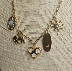 Çelik Charm Kolye