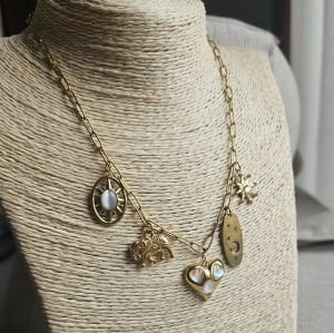 Çelik Charm Kolye