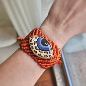 Leopard Eye Bileklik Turuncu
