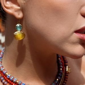 Cat's Eye Küpe Yeşil