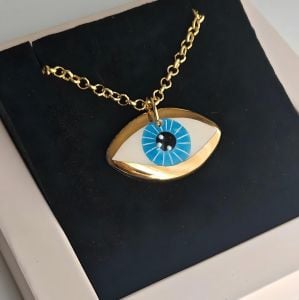 Gold Göz Kolye (45 cm)