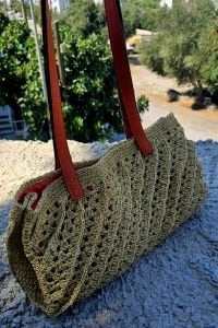 Turuncu Saplı Kol Çantası