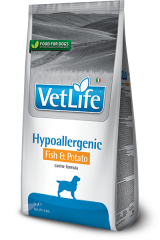 Vet Life Hypoallergenic Fish-Potato Köpek 2 Kg