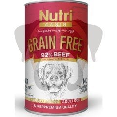 Nutri Canin Nutri Canine Tahılsız Biftekli Patatesli Köpek Konservesi 400 gr 6'lı Set