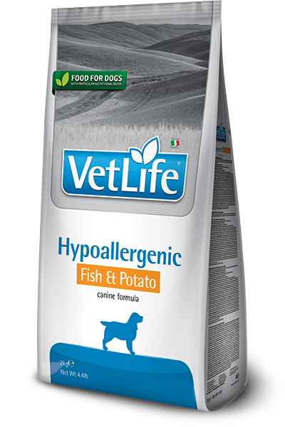 Vet Life Hypoallergenic Fish-Potato Köpek 12 Kg