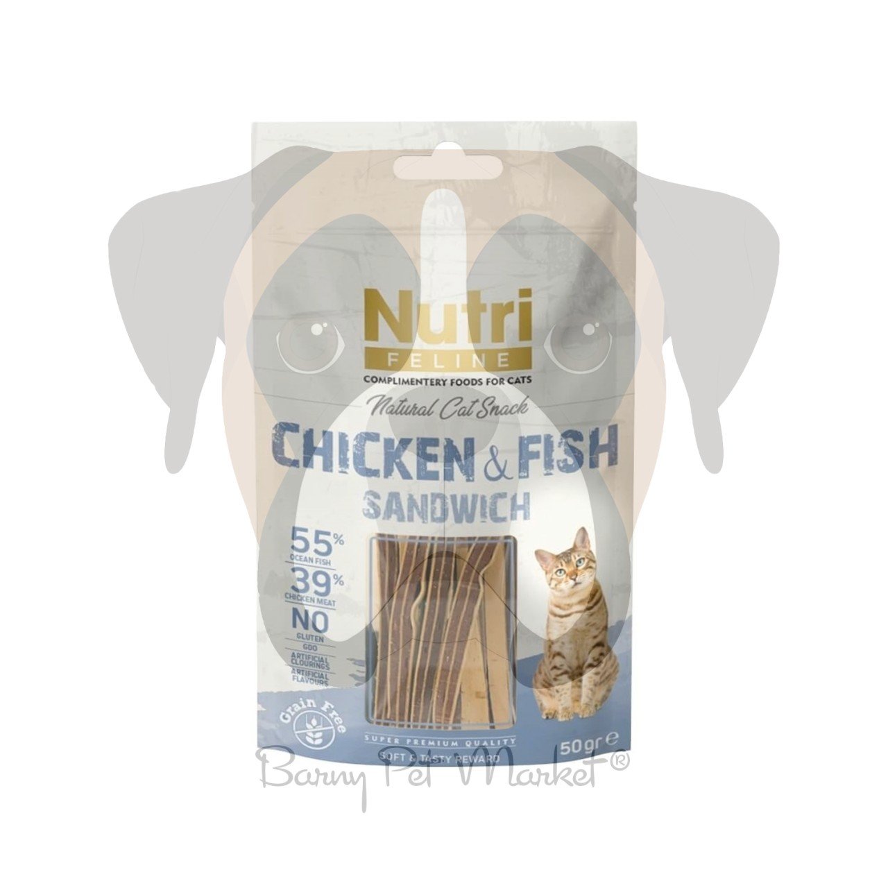 Nutri Feline Chicken&fish Sandwich Kedi Ödülü 50 gr