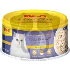 Me-O Delite Ton Balıklı Tahılsız Kedi Konservesi 80 gr (6 Adet)