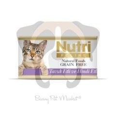 Nutri Feline Tahılsız Tavuk Etli & Hindi Etli Yaş Kedi Maması 85 gr x 12 Adet