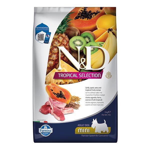 N&D Tropical Selection Kuzu Etli Küçük Irk Yetişkin Köpek Maması 5 KG