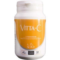 Natur Vitta C Kedi Ve Köpekler İçin C Vitamini 50 Tablet