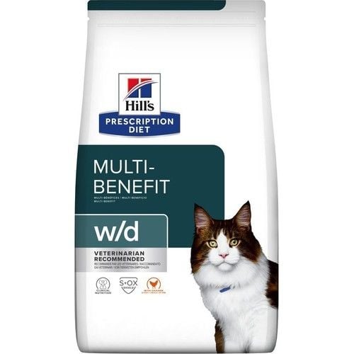 Hill's Prescription Diet W/d Multi-Benefit Dry Adult Cat Food Tavuklu 1.5 kg skt:06/2025