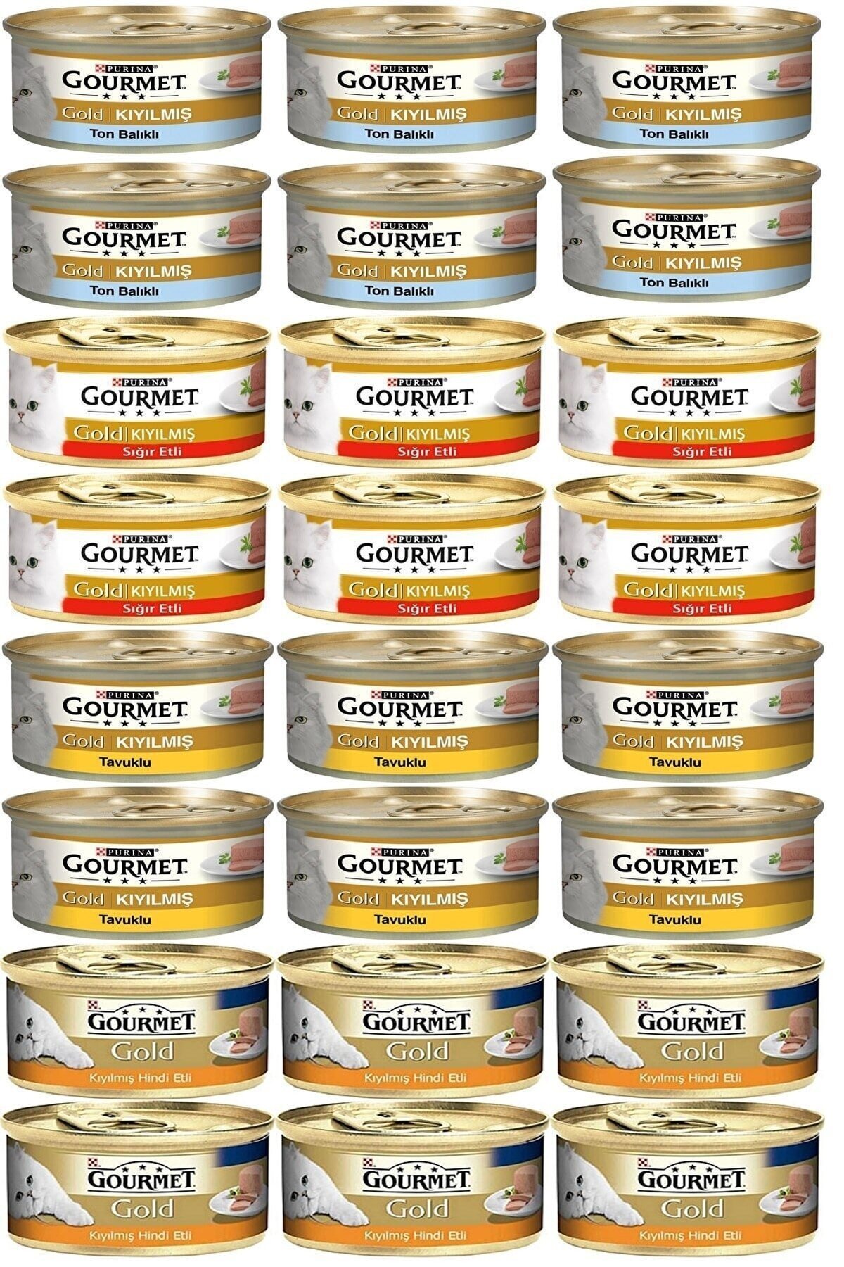 Gourmet Gold Karışık Kedi Konserve Maması 24AdetX85g