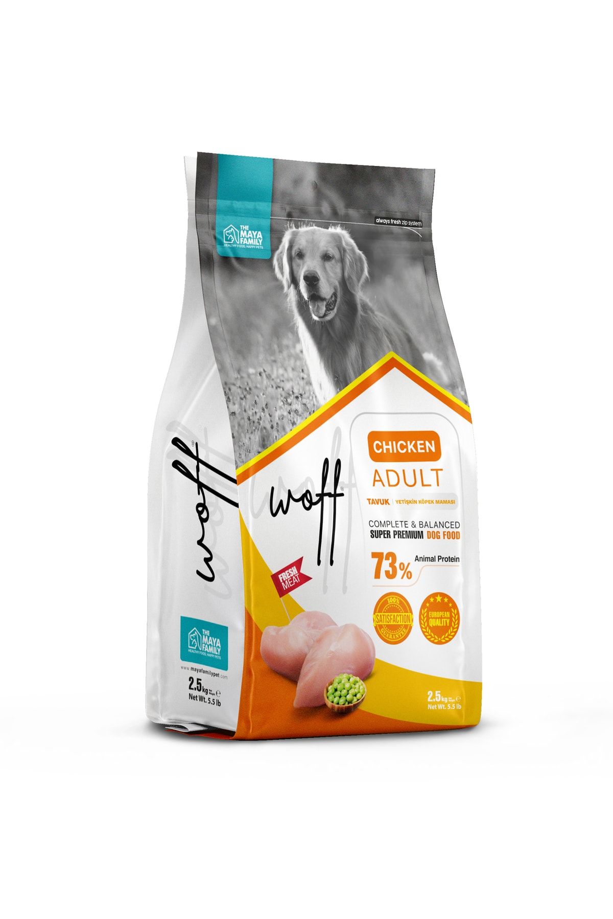 Woff Chicken Adult Dog 2,5 Kg