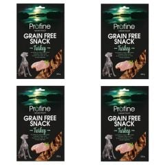 Profine Grain Free Turkey Hindili Tahılsız 200 gr 4'lü Paket Köpek Ödül Maması