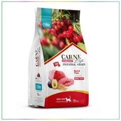 Carni Life Kızılcık Sığır Etli ve Erikli Yetişkin Kedi Maması 1.5 Kg