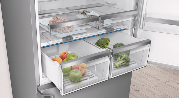 BD3086IFAN Alttan Donduruculu Buzdolabı 186 x 86 cm Kolay temizlenebilir Inox