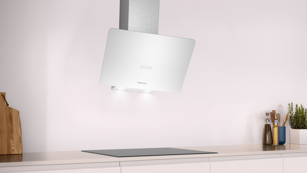 DVK6J429 Duvar Tipi Davlumbaz 60 cm Beyaz Cam Yüzey