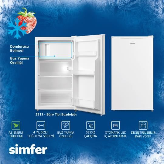 Simfer 2513 80 LT Büro Tipi Buzdolabı