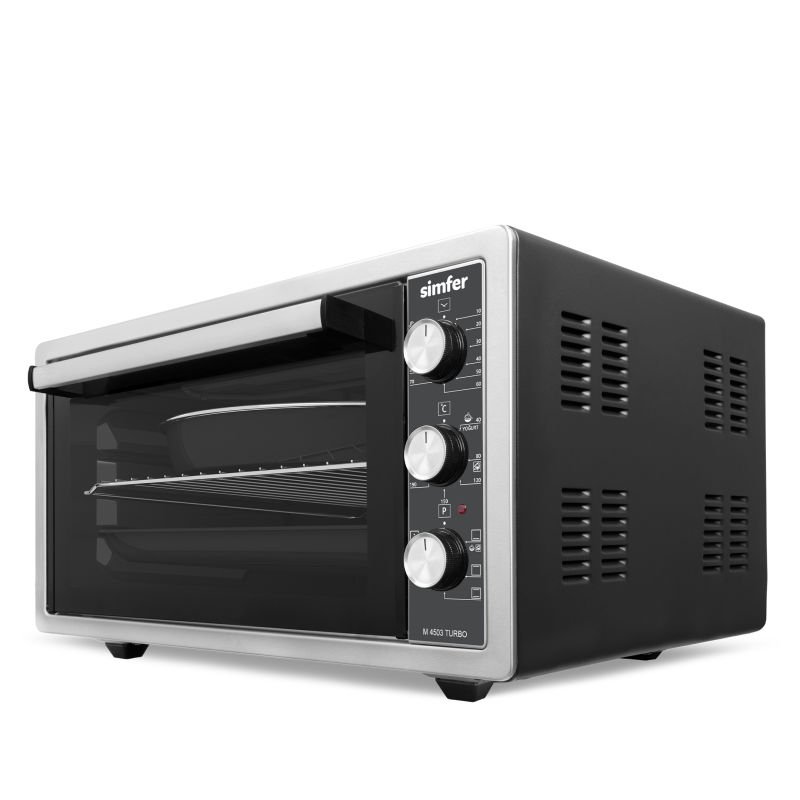 Simfer 4503 İnox Turbo Midi/Mini Fırın, 1400W, 45 Litre