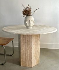Traverten Sehpa / Masa 100cm