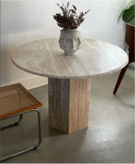 Traverten Sehpa / Masa 100cm