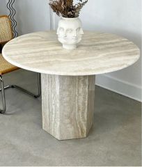 Traverten Sehpa / Masa 100cm