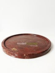 Kırmızı Mermer Tepsi 26cm Rosso Anatolia