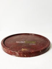 Kırmızı Mermer Tepsi 26cm Rosso Anatolia