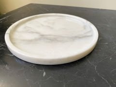 Beyaz Mermer Tabak 28cm