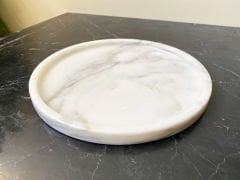 Beyaz Mermer Tabak 28cm