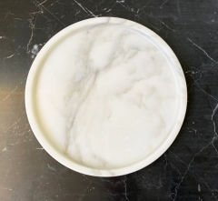 Beyaz Mermer Tabak 28cm