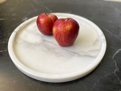 Beyaz Mermer Tabak 28cm
