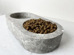 Gri Mermer Mama Kabı Düz