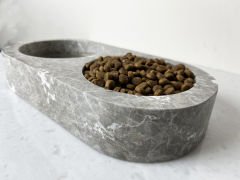 Gri Mermer Mama Kabı Düz
