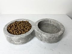 Gri Mermer Mama Kabı Kenarlı